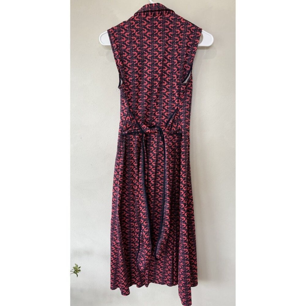 Nic and Zoe Women’s Midi Shirtdress XS Extra Small Pockets Button Front Snake - Picture 2 of 5